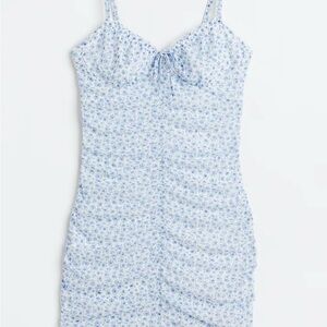 H&M Light Blue Floral Mini Dress